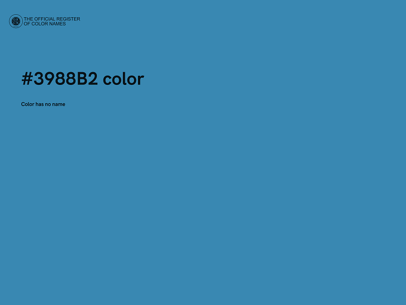 #3988B2 color image