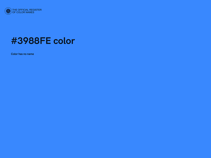 #3988FE color image