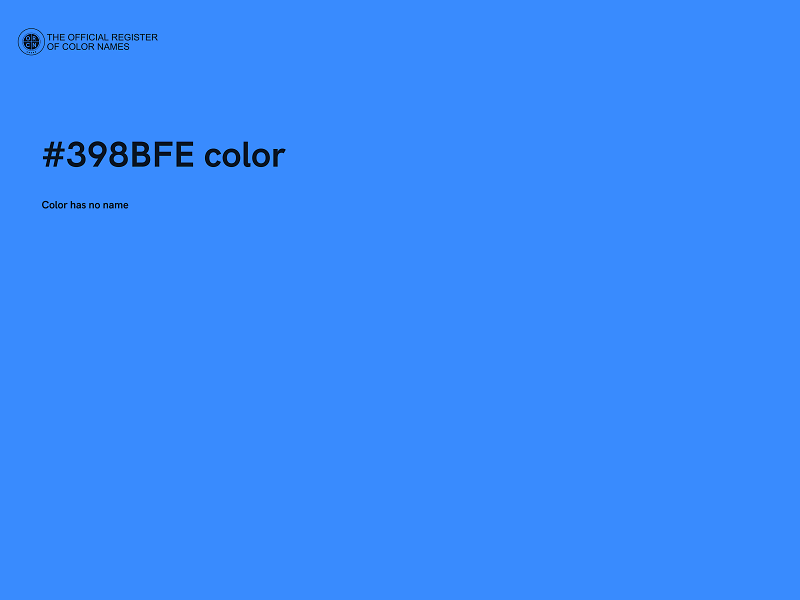 #398BFE color image