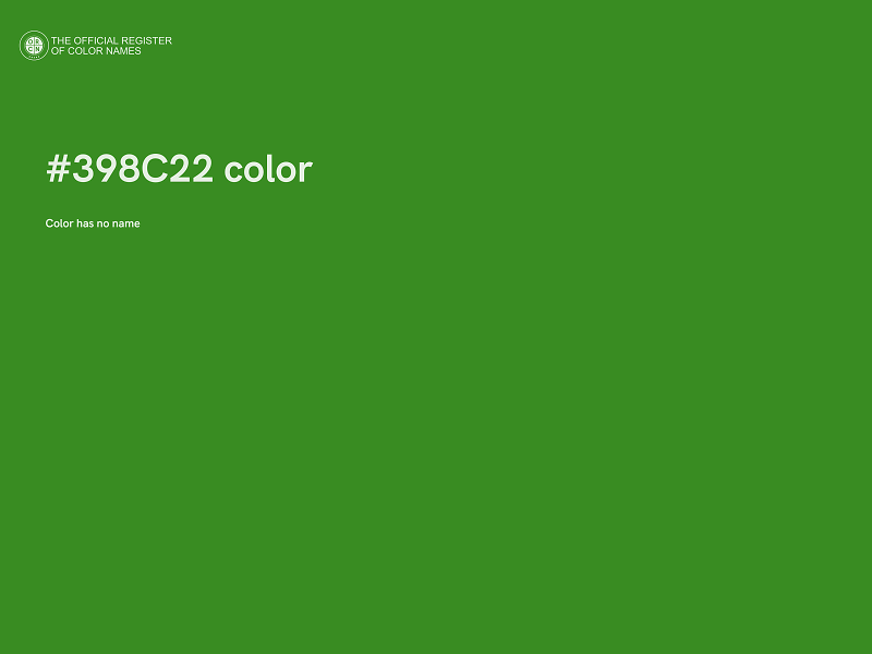 #398C22 color image