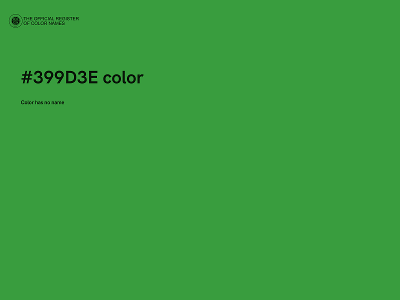 #399D3E color image