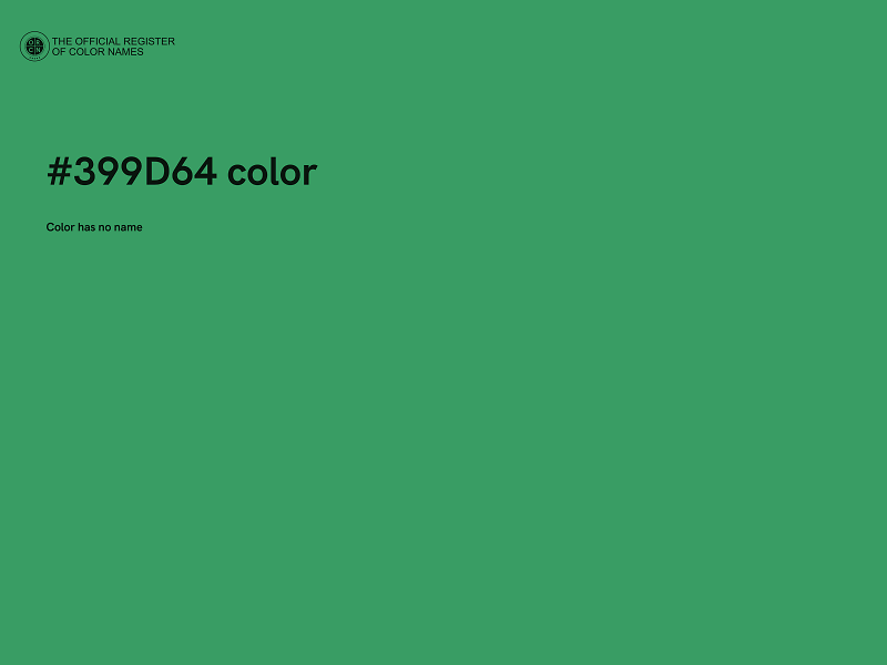 #399D64 color image