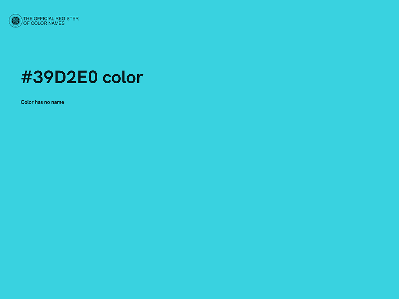 #39D2E0 color image