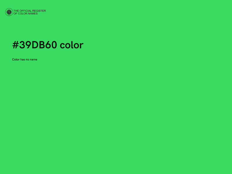 #39DB60 color image