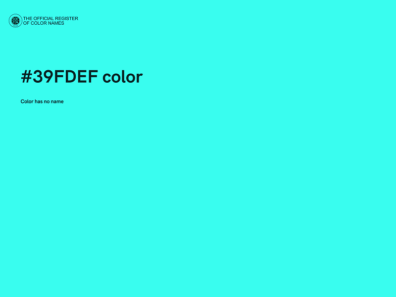 #39FDEF color image