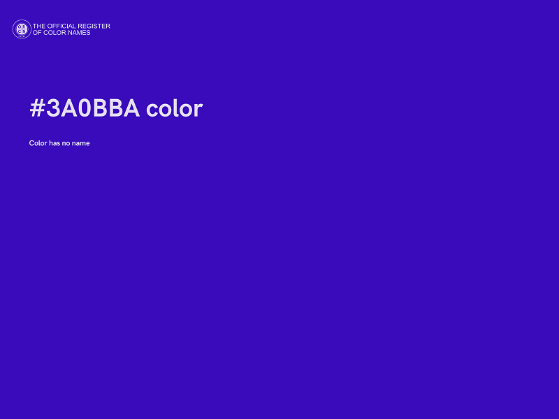 #3A0BBA color image