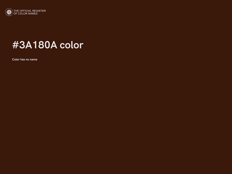 #3A180A color image