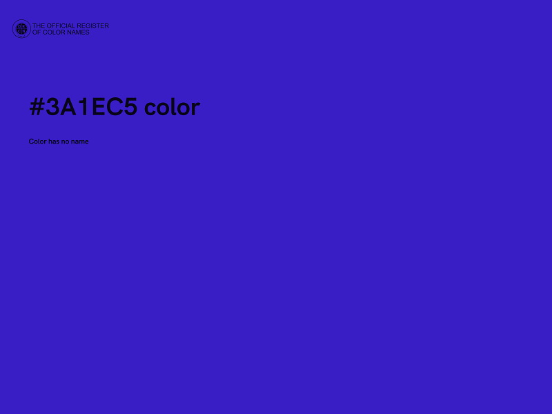 #3A1EC5 color image