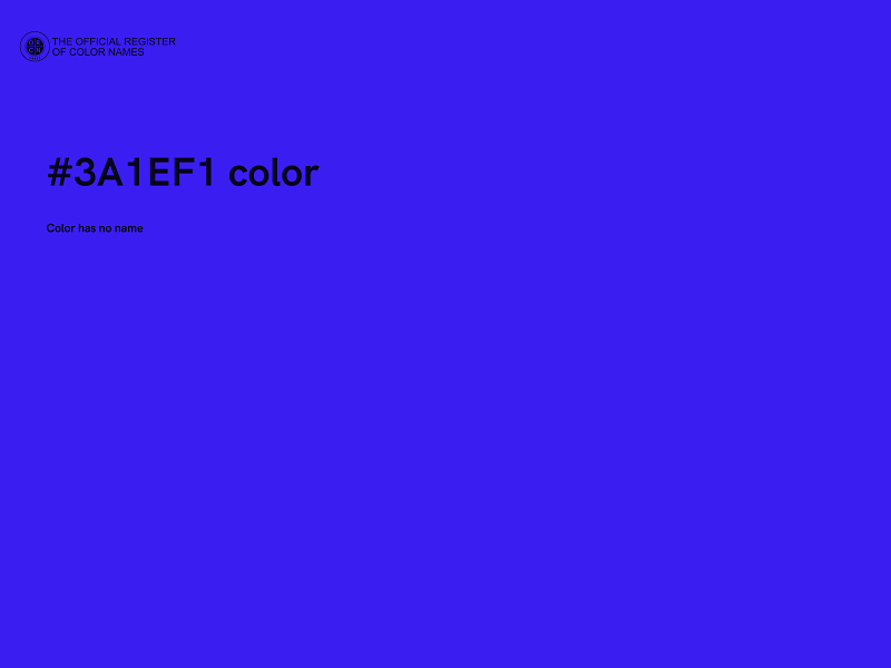 #3A1EF1 color image