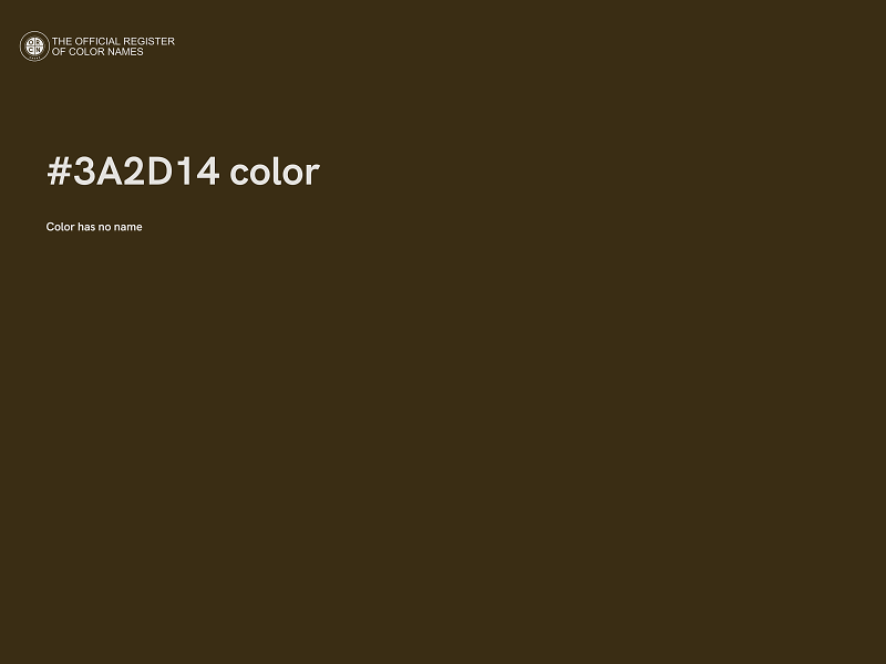 #3A2D14 color image