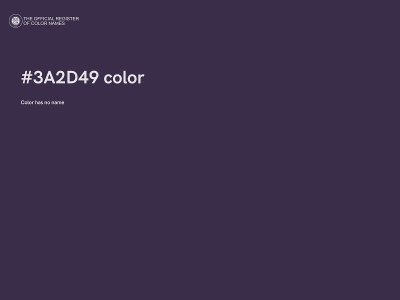 #3A2D49 color image