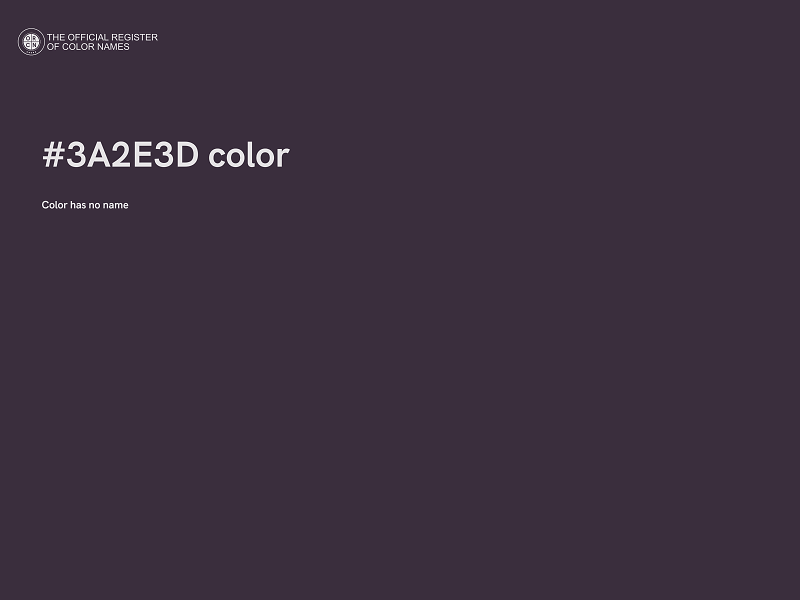 #3A2E3D color image