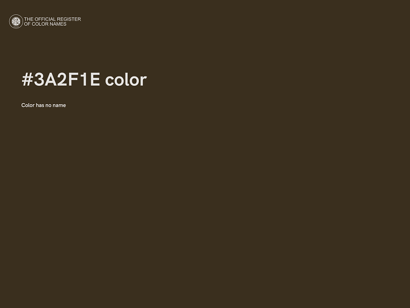 #3A2F1E color image