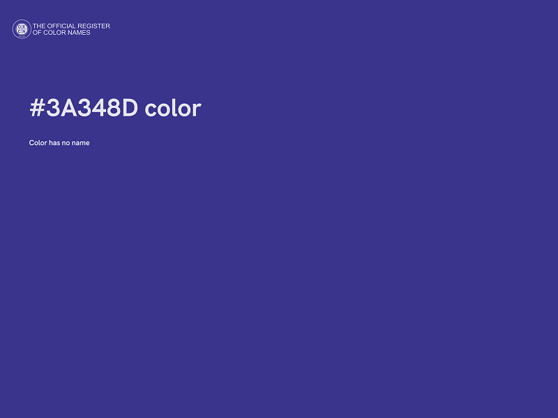 #3A348D color image