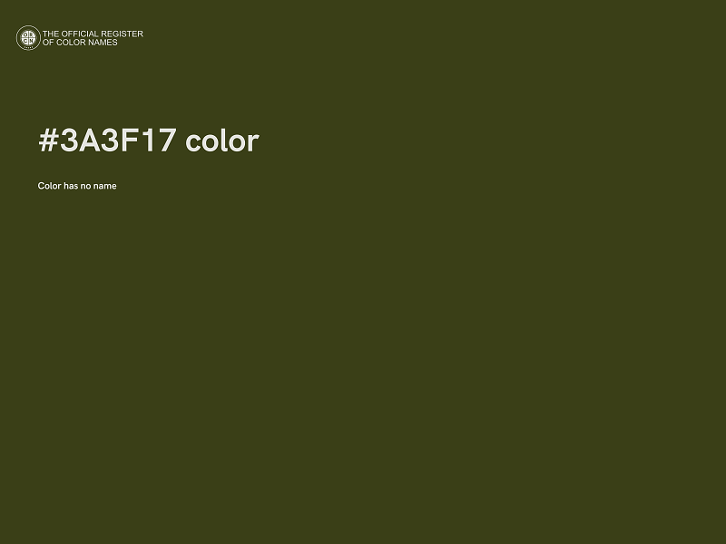 #3A3F17 color image