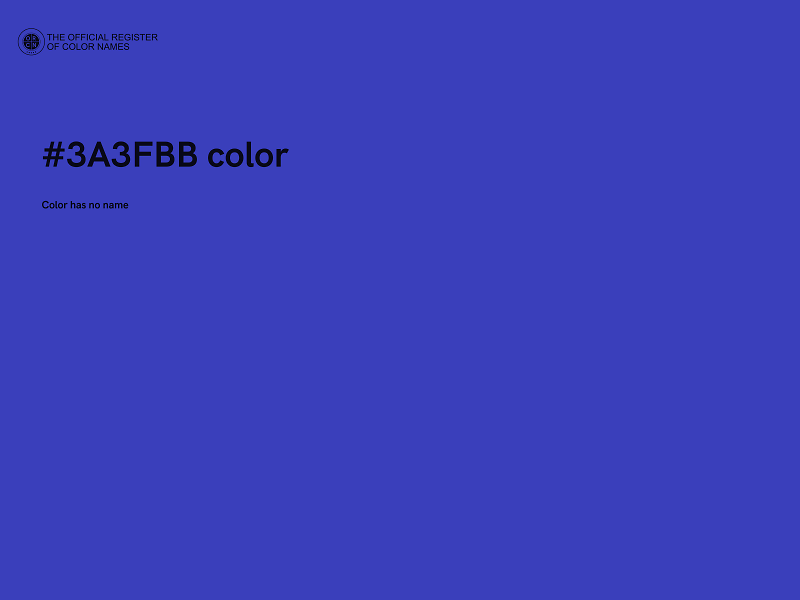 #3A3FBB color image