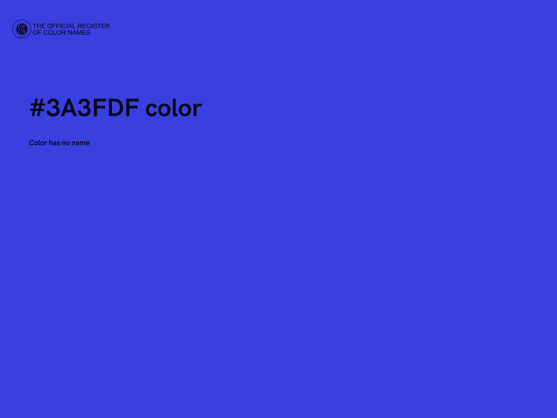 #3A3FDF color image