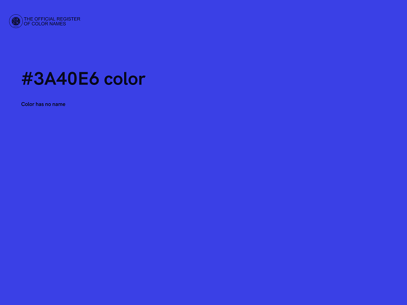 #3A40E6 color image