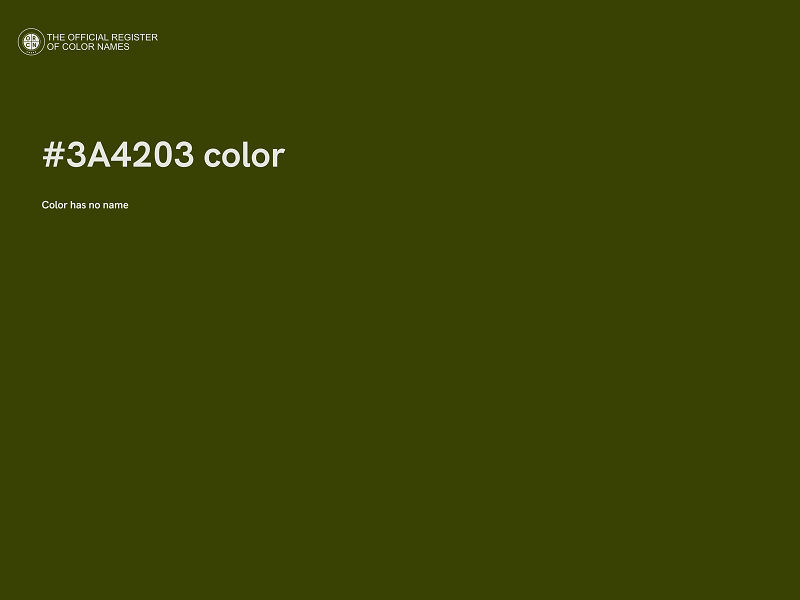 #3A4203 color image