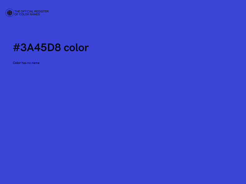 #3A45D8 color image