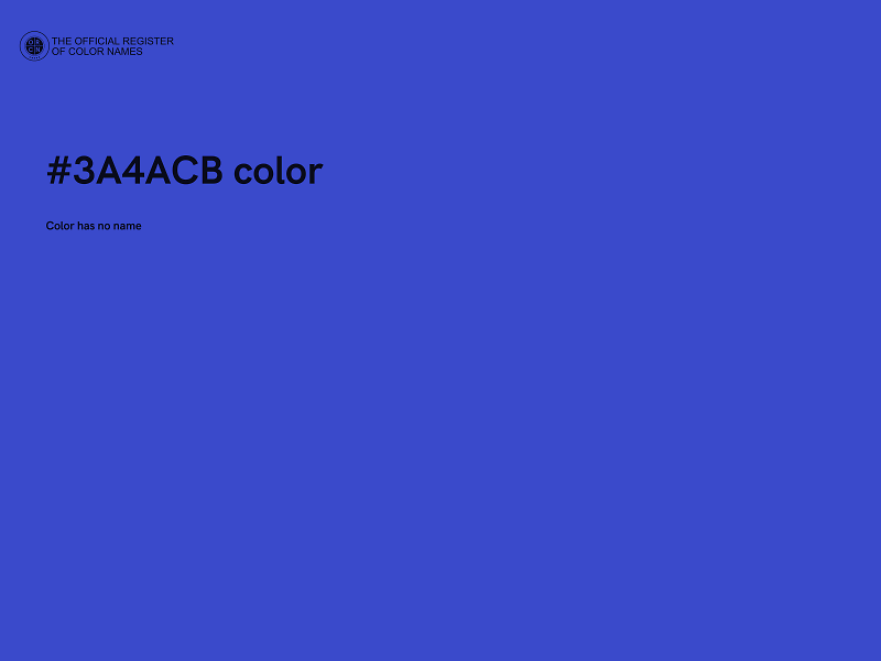 #3A4ACB color image