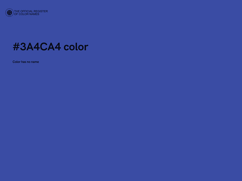 #3A4CA4 color image