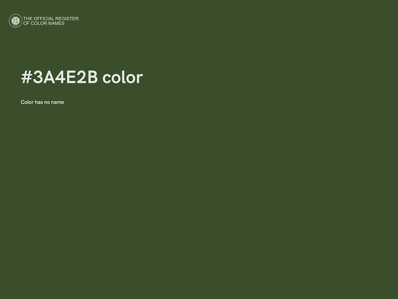 #3A4E2B color image