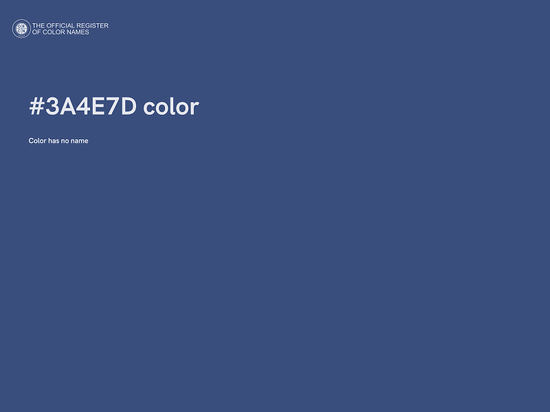 #3A4E7D color image