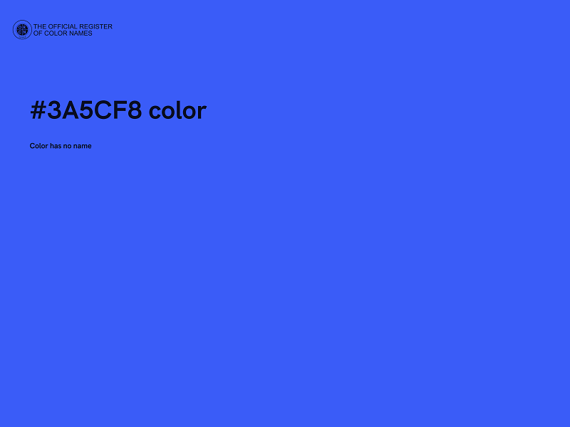 #3A5CF8 color image