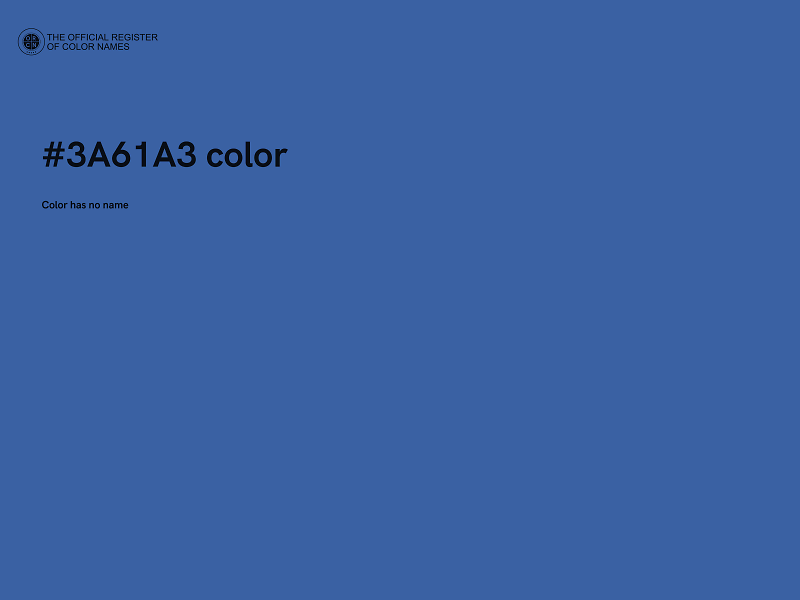 #3A61A3 color image