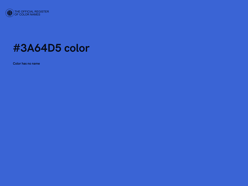 #3A64D5 color image