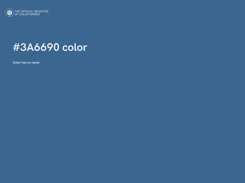 #3A6690 color image