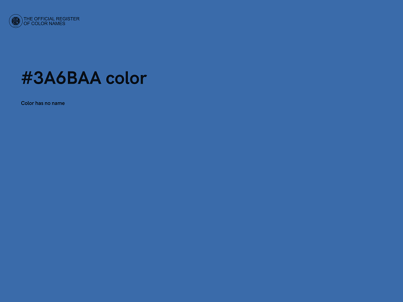 #3A6BAA color image