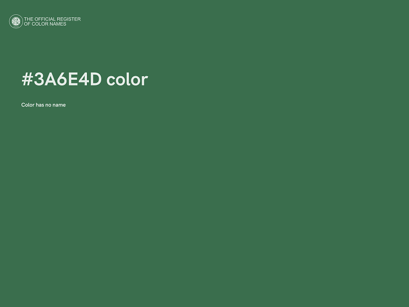 #3A6E4D color image