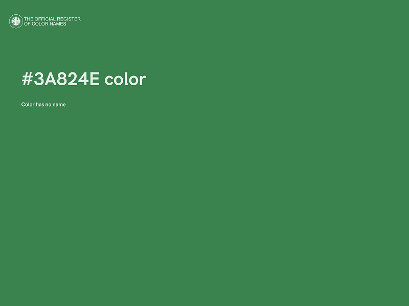 #3A824E color image