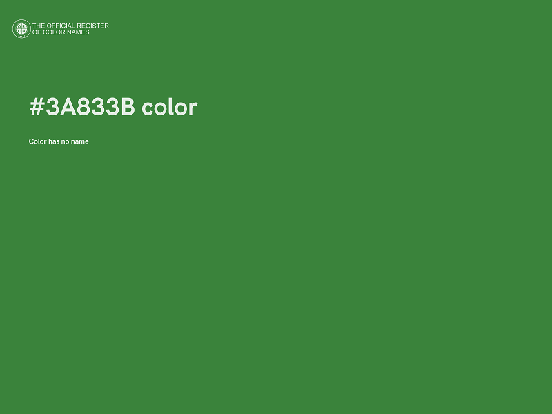 #3A833B color image