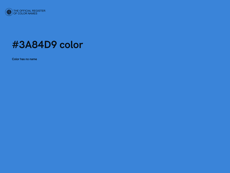 #3A84D9 color image