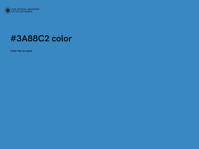 #3A88C2 color image