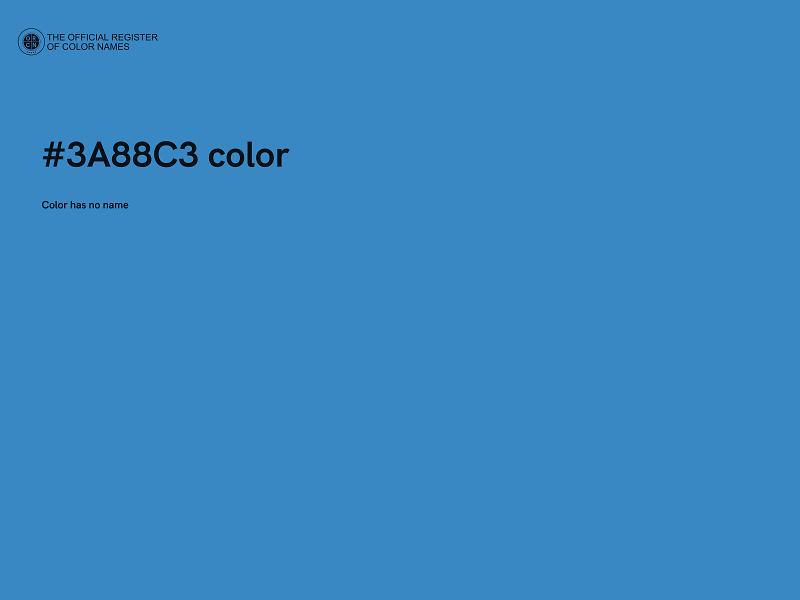 #3A88C3 color image