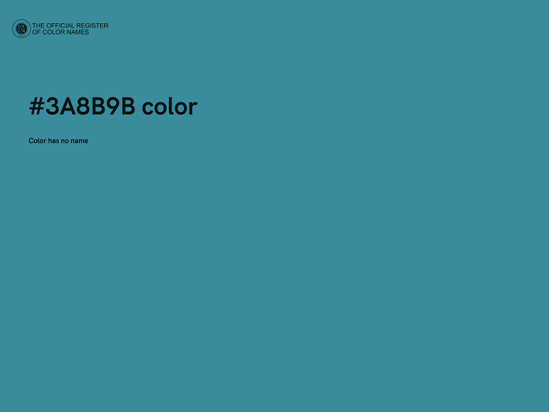 #3A8B9B color image