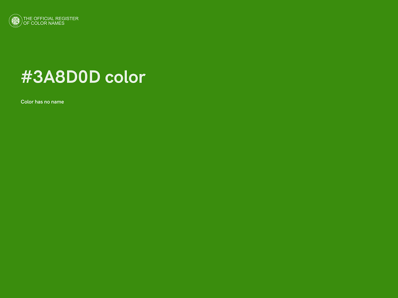 #3A8D0D color image