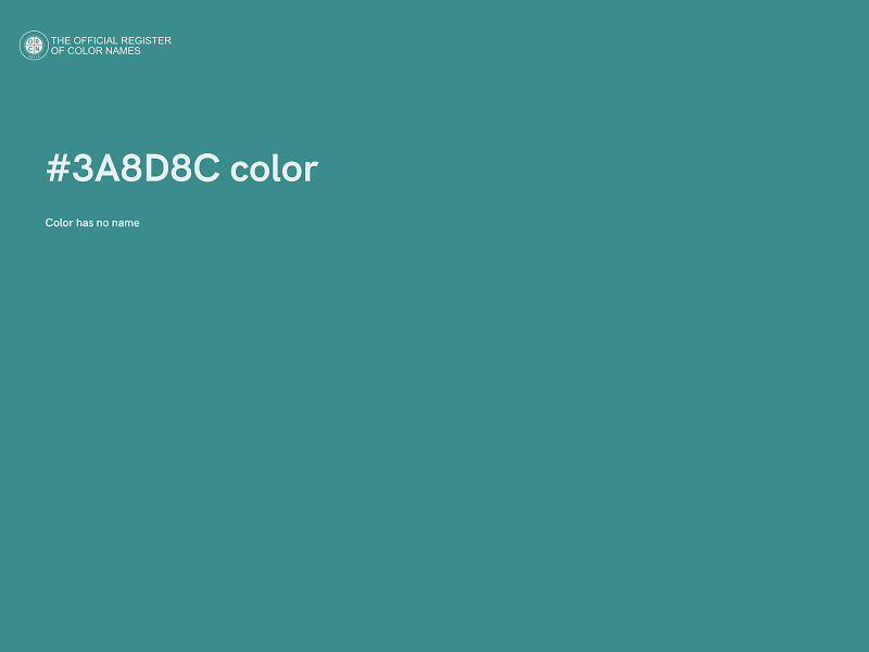 #3A8D8C color image