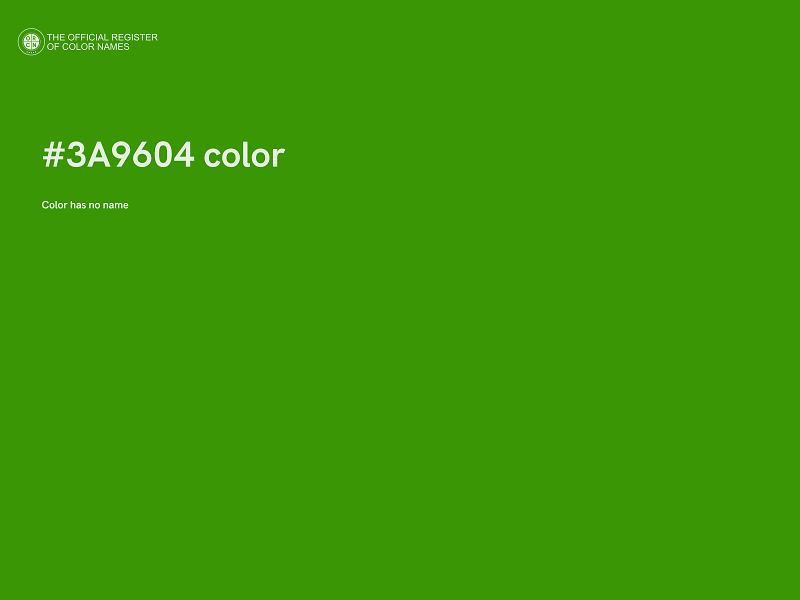 #3A9604 color image