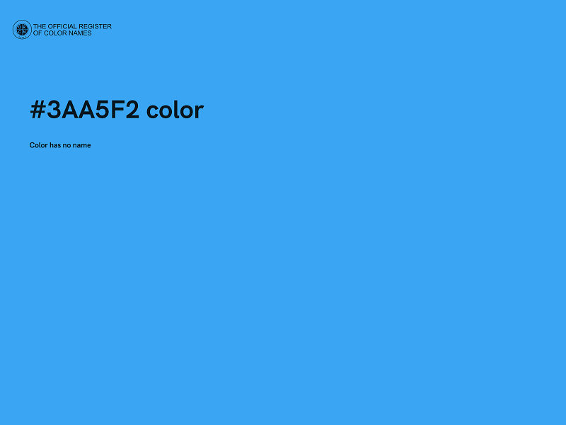 #3AA5F2 color image