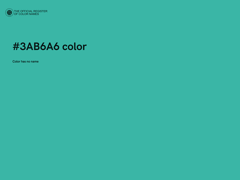 #3AB6A6 color image