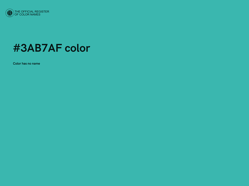 #3AB7AF color image