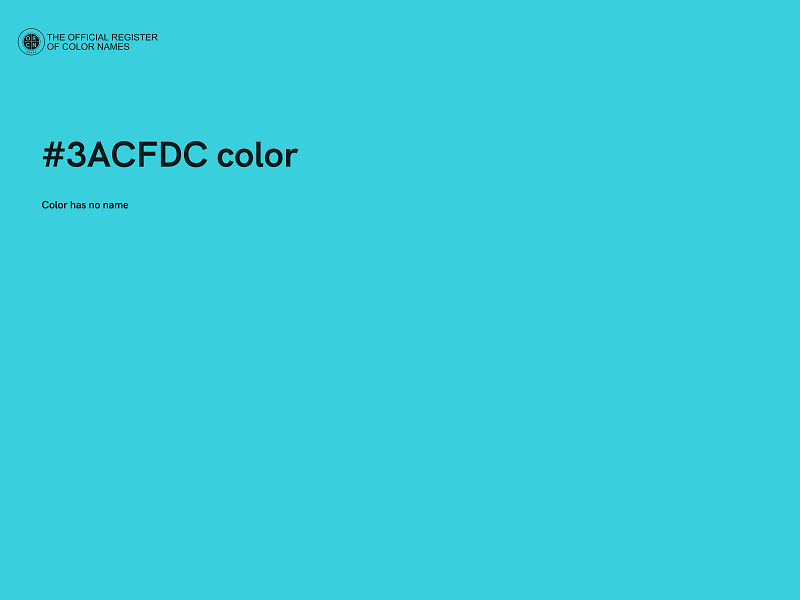 #3ACFDC color image