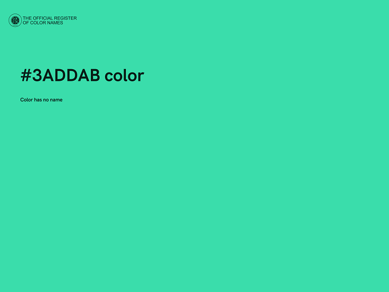 #3ADDAB color image