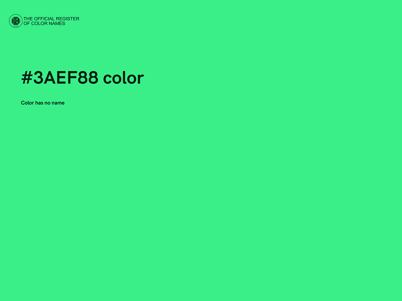 #3AEF88 color image