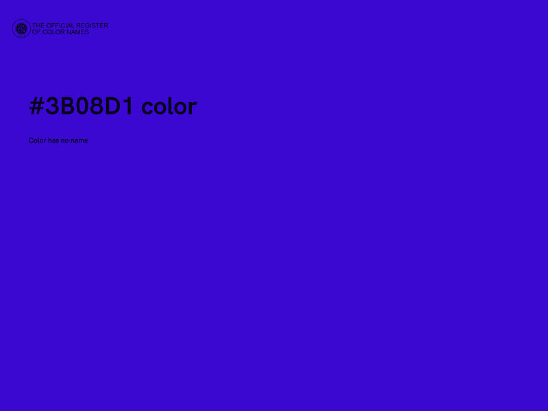 #3B08D1 color image